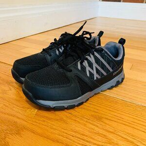 BRAND NEW  REEBOK MEN'S LEATHER WITH MICROWEB ATHLETIC OXFORDS - STEEL TOE